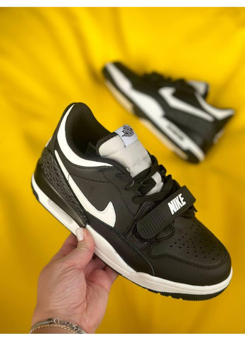 Чорні Осінні кросівки чоловічі nike legacy 312 low black white найк No Brand