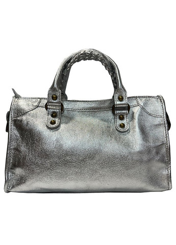 Сумка жіноча шкіряна срібляста (Д/Ш/В) 30/8/17 (см) Felicita (338255867)