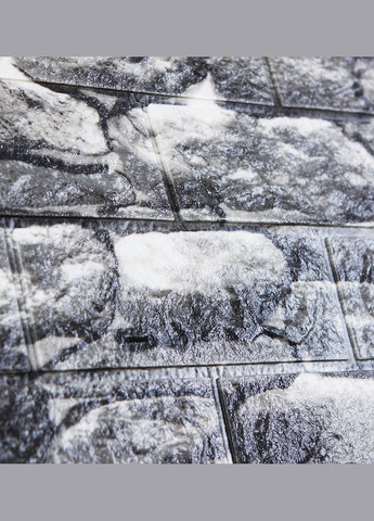 Самоклеющаяся декоративная 3D панель серые валуны 700х770х3мм (40-3) 3D Loft (302236054)