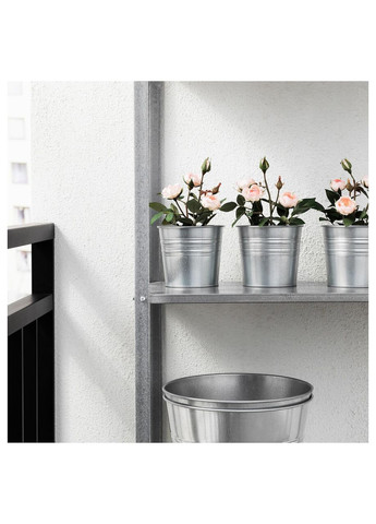 Искусственное растение в горшке для дома и улицы розовая роза 20 см IKEA (272150601)