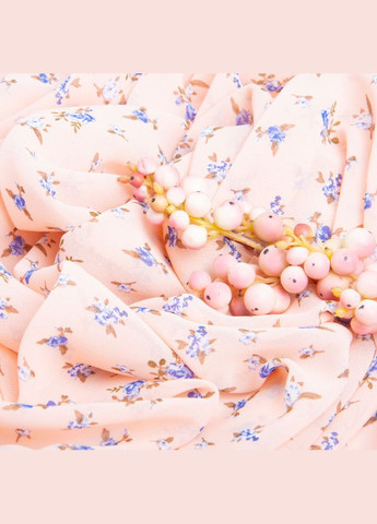 Ткань шифон платечная легкая воздушная 75 г/м2 150 см для платьев, юбок, блуз, аксессуаров розочки крем IDEIA (347599627)