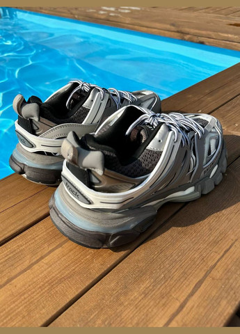 Серые всесезонные кроссовки Vakko Balenciaga Track Gray Premium