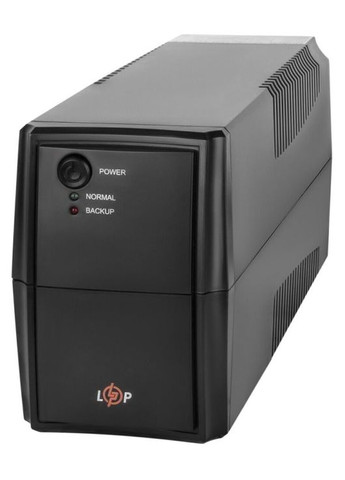 Джерело безперебійного живлення LPM-825VA-P, 2 євророзетки, AVR, 12В/9Аг x 1 шт, пластиковий корпус (3405) LogicPower (315434883)