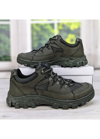 Оливковые (хаки) демисезонные кроссовки мужские демисезонные эко-кожа Dago