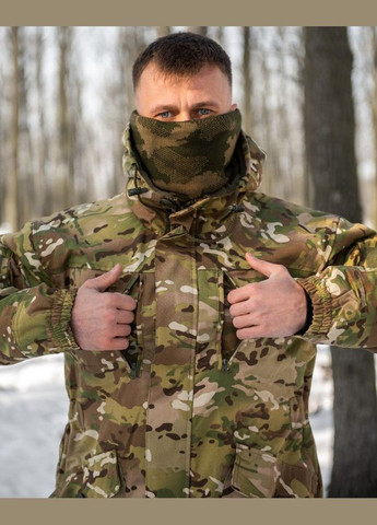 Тактический зимний костюм Горка Люкс мультикам No Brand