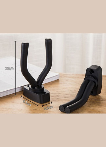 Настенный держатель для гитары скрипки и укулеле из металла с амортизирующим покрытием EVA черного цвета No Brand (346122749)