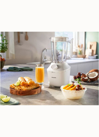 Блендер стаціонарний 3000 series 450Вт, чаша-1900мл, чопер, імпульсний режим, Philips (341316357)