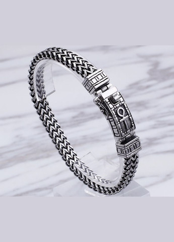 Браслет мужской кожаный на руку с шипами черный Avalon 08 (330775633)