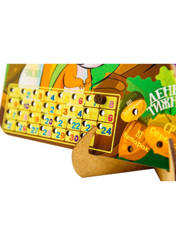 Пізнавальний дитячий календарик Арт-14470 з підставкою PuzzleOK (367962103)