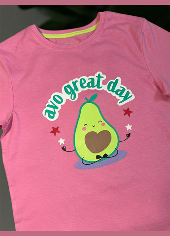 Рожева піжама футболка + шорти Primark