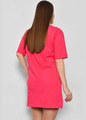 Жіноча туніка з тканини лакоста малинового кольору. Let's Shop (290981375)
