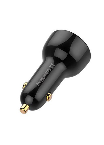 Автомобільне зарядне пристрій, Black, 100 Вт, 1xUSB, 1xType-C, Auto ID, LED дисплей (CW-CHA044PD-BK) Colorway (315436032)