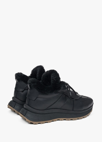 Кроссовки, цвет черный Estro чёрные зима (324030584)