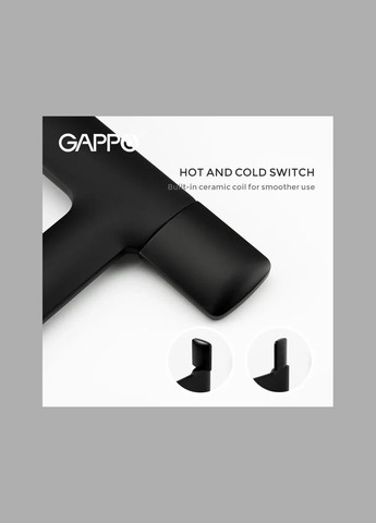 Змішувач для умивальника G105286, чорний GAPPO (275335436)