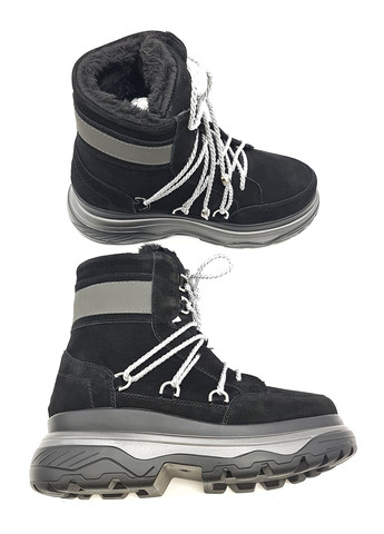 Жіночі черевики чорні замшеві KD-19-1 23,5 см (р) Kadisailun (260010327)