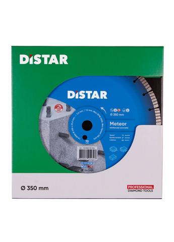 Круг алмазний відрізний Meteor 1A1RSS/C3W 350 х 25.4 Сегментний диск для бетону 12385055024 (10050) Distar (286422920)