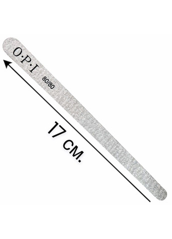 Пилочка каплевидная двухсторонняя для маникюра и педикюра 80/80 грит OPI (292145935)