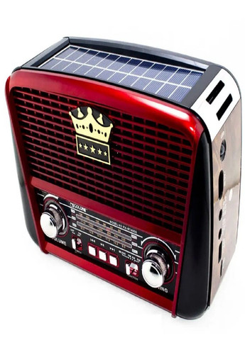 Радіоприймач портативний RX 455 радіо з ліхтарем на акумуляторі Червоний Golon (319204096)