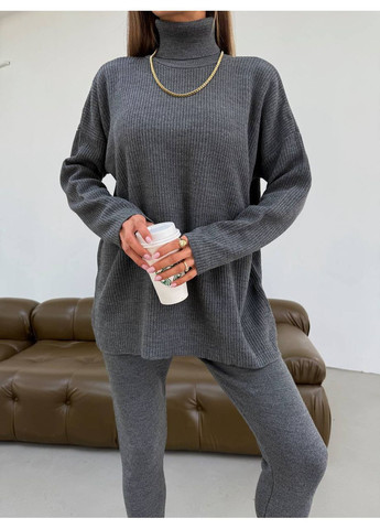 Жіночий костюм в рубчик No Brand (360531702)