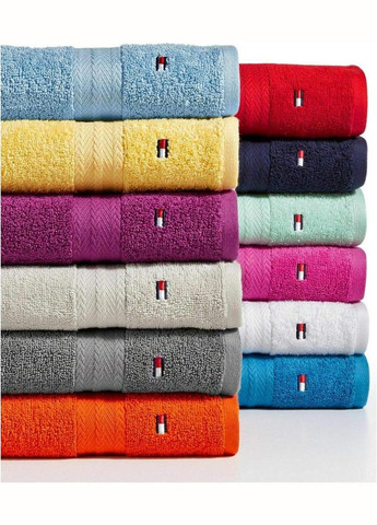 Tommy Hilfiger полотенце банный modern american solid cotton bath towel бордовый бордовый производство -