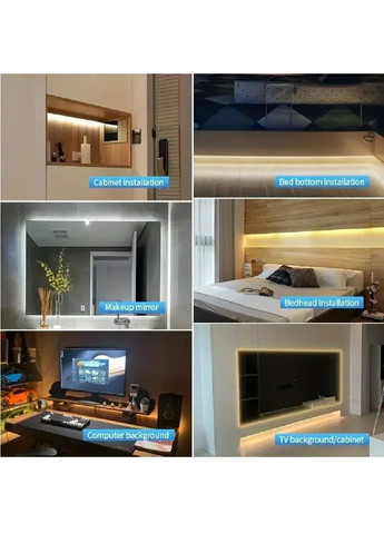 Гибкая очень яркая светодиодная USB лента с сенсором включения подсветки 960 диодов 3м (477668-Prob) Белый 6000К Unbranded (298950753)