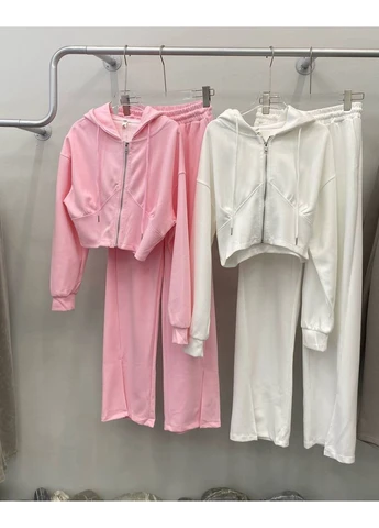 Женский костюм из двухнитки (кофта + штаны) No Brand (374376597)