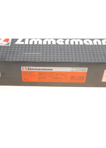 Диск тормозной ZIMMERMANN (345782921)