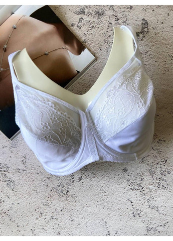 Білий ажурний білий бюстгальтер великих розмірів на чашку g Lanny Mode