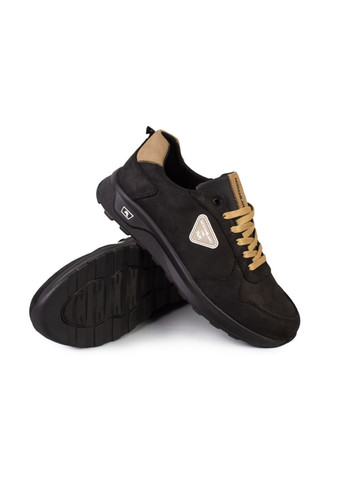Черные демисезонные кроссовки мужские бренда 9200515_(1) ModaMilano