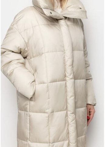 Сіра пуховик з високим коміром 88-23f027-112 сірий sam Samange