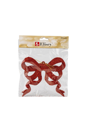 Елочная игрушка декоративный «Бантик красный» цвет красный CB-00286835 No Brand (366038055)