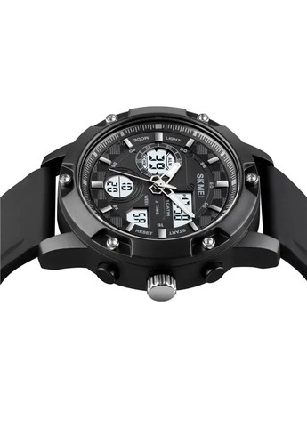 Чоловічий наручний класичний годинник 1757 Чорний з білим Skmei (314484044)