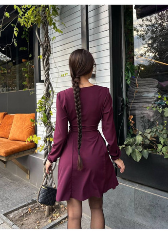 Бордова кежуал сукня N.Family однотонна