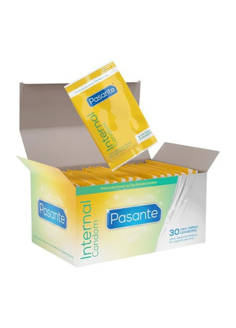 Презервативи для жінок безлатексні Pasante Internal 1 шт контрацептиви жіночі No Brand (303898195)