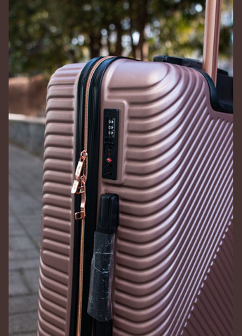 Чемодан пластиковый WN-01 большой L, цвет серый Wings Wn01 (323652003)