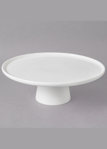 Порцелянове блюдо на ніжці біле 260 мм (L1851) Lubiana (303209503)