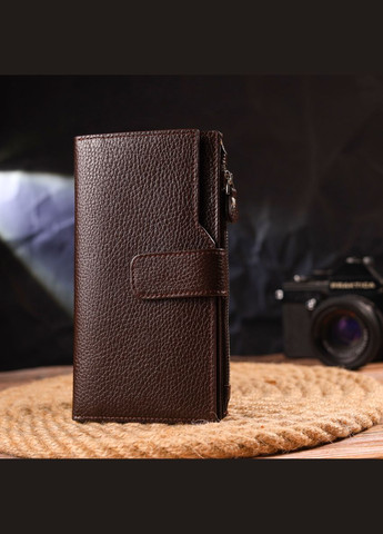 Стильний вертикальний жіночий гаманець з натуральної шкіри 21642 Canpellini (331907028)