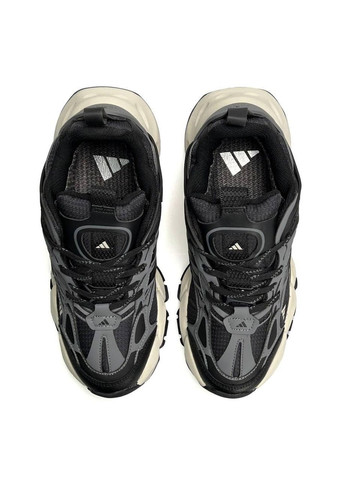 Серые демисезонные кроссовки мужские adidas grey black beige No Brand XLG Runner Deluxe GTX