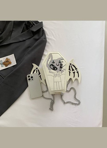 Женская сумка кросс-боди гроб через плече рюкзак 5033 белая No Brand (313235542)