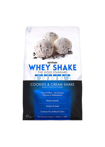 Протеїн Whey Shake, 2.27 кг Печиво крем Syntrax (293417909)