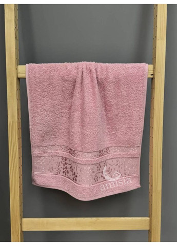 Махровый набор турецких полотенец Vip Coton "Нежность" Cestepe цветочный розово-лиловый