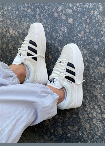 Кросівки жіночі і чоловічі Adidas Campus 00s white | Адідас Кампус білі No Brand білі демісезони (316663549)
