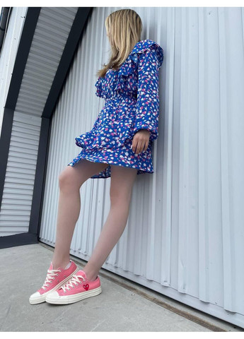 Розовые демисезонные кеды мужские converse cdg low pink конверс No Brand