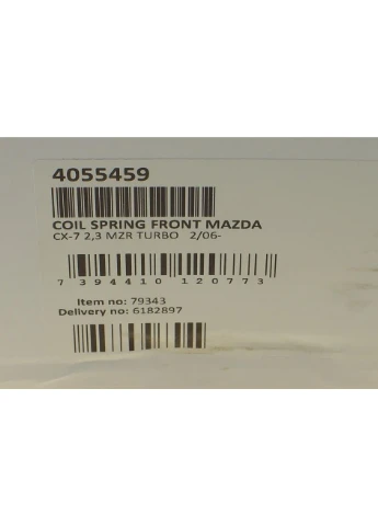 Пружина (передняя) Mazda CX-7 2.3MZR DISI Turbo 06-14 (внедорожник)) 4055459 (opt-om) Lesjofors (367032891)