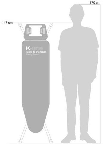 Дошка для прасування K-UNO Black Tube Blanco/Negro (K01016-2064) Rolser (369014045)