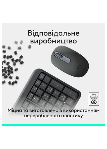 Комплект (920-013823) Logitech MK250 Bluetooth UA Graphite (370018840)