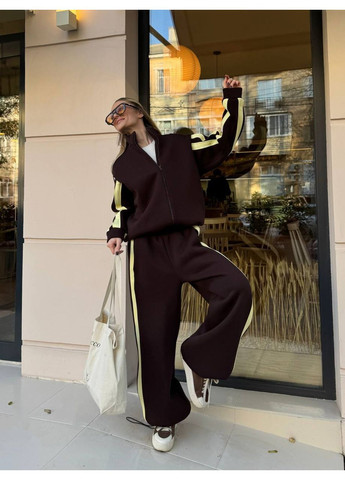 Стильний жіночий спортивний костюм з контрастними лампасами ❄️❄️❄️ Україна (372045819)