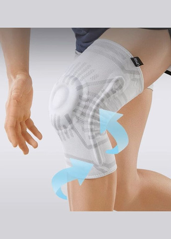 Бандаж для коліна сірий, розмір XL, окружність коліна 39-45 см Umay (308845147)