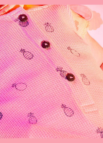 Розовый комплект одежды лето,розовый в узоры, Kiabi