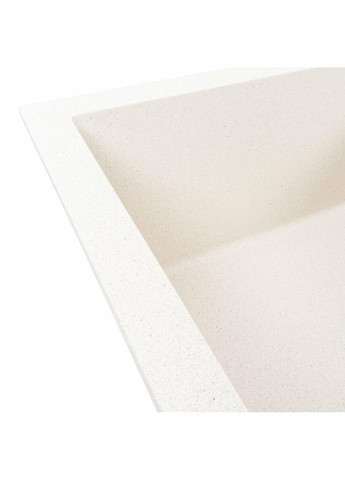 Гранитная мойка для кухни 7843 SOLID матовая Белая в точку Valeso (342071961)